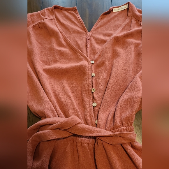 Burnt Orange Romper - Picture 2 of 4